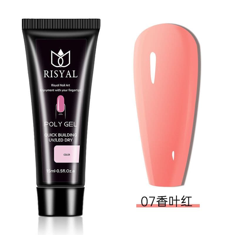 image-Crystal extension glue nail polish wholesale Poly Gel nail rapid extension 15ml phototherapy paper-free jelly glue
