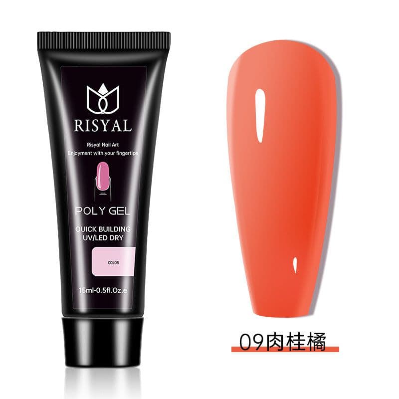 image-Crystal extension glue nail polish wholesale Poly Gel nail rapid extension 15ml phototherapy paper-free jelly glue