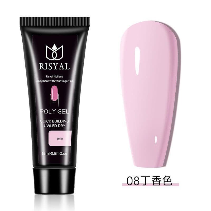 image-Crystal extension glue nail polish wholesale Poly Gel nail rapid extension 15ml phototherapy paper-free jelly glue