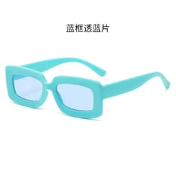 image-Square Frame Sunglasses UV400 Gray Lens