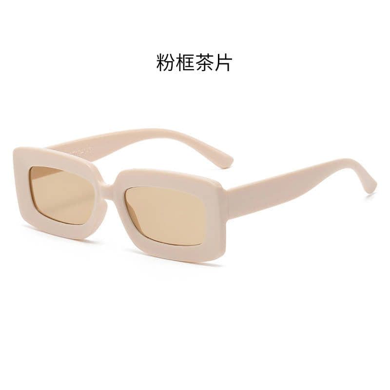 image-Square Frame Sunglasses UV400 Gray Lens