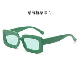 image-Square Frame Sunglasses UV400 Gray Lens