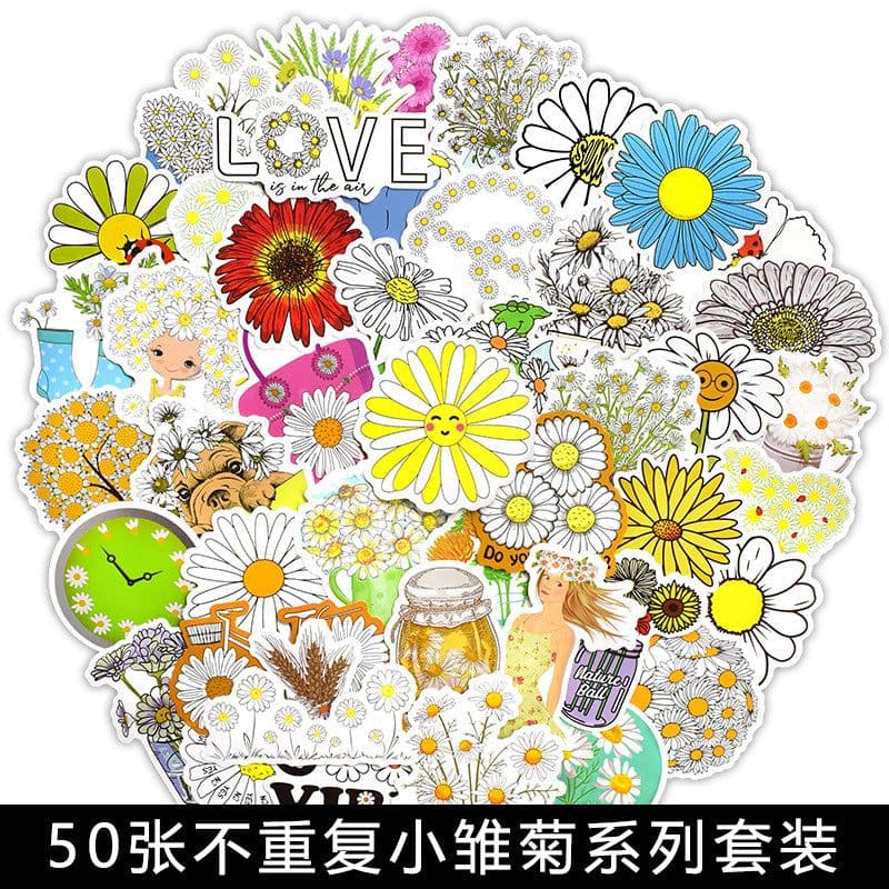 image-50 Cartoon Graffiti Stickers, Mixed Designs