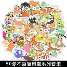 image-50 Cartoon Graffiti Stickers, Mixed Designs
