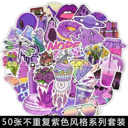 image-50 Cartoon Graffiti Stickers, Mixed Designs