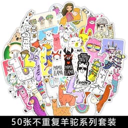 image-50 Cartoon Graffiti Stickers, Mixed Designs