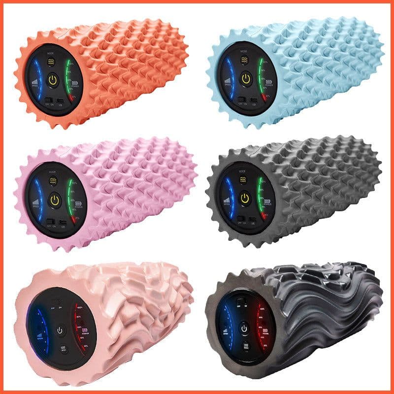 image-Electric Foam Massage Roller Vibration Yoga Column