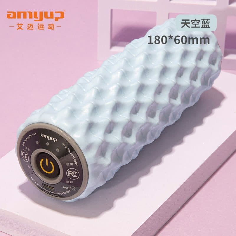 image-Electric Foam Massage Roller Vibration Yoga Column