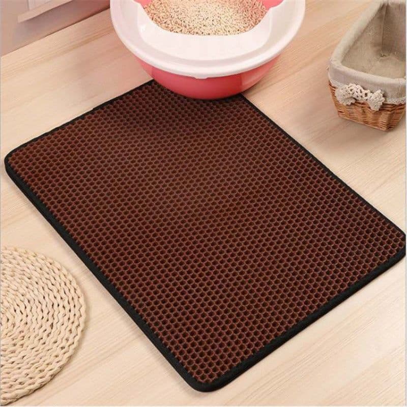 image-Cat Litter Mat Double-Layer Anti-Splash 55x75cm