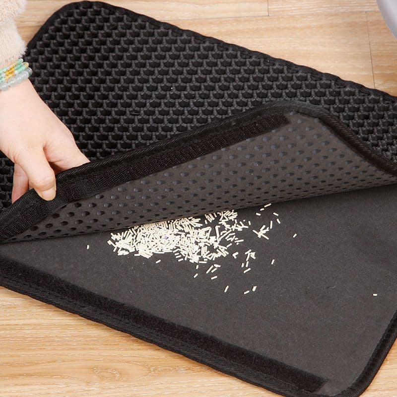 image-Cat Litter Mat Double-Layer Anti-Splash 55x75cm