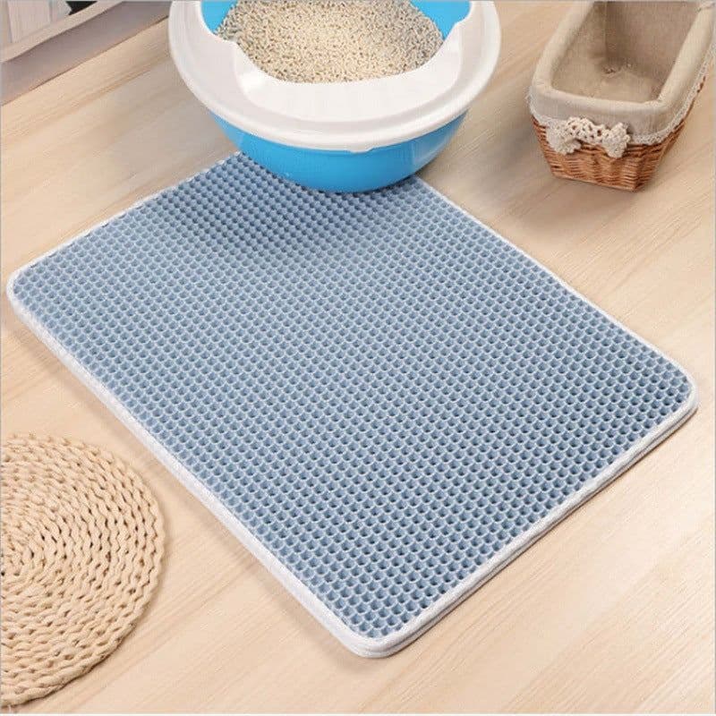 image-Cat Litter Mat Double-Layer Anti-Splash 55x75cm