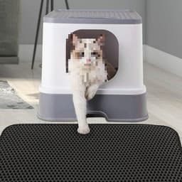 image-Cat Litter Mat Double-Layer Anti-Splash 55x75cm