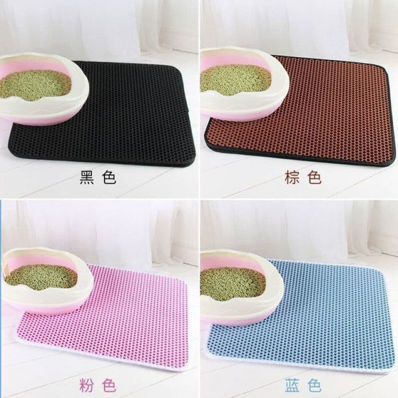 image-Cat Litter Mat Double-Layer Anti-Splash 55x75cm