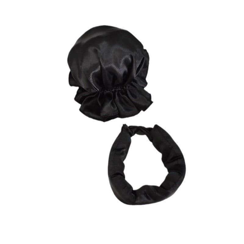 image-Heatless Hair Curler Set with Sleep Cap