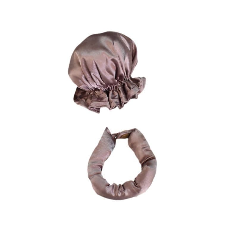 image-Heatless Hair Curler Set with Sleep Cap