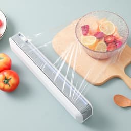 image-LT Sliding Plastic Wrap Cutter with Suction Cup