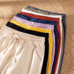 image-Women's Cotton Harem Pants XXL Rose Powder