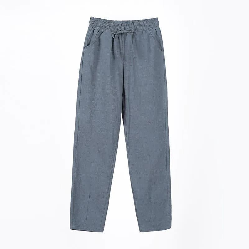 image-Women's Cotton Harem Pants XXL Rose Powder
