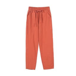 image-Women's Cotton Harem Pants XXL Rose Powder
