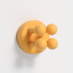 image-Silicone Adhesive Hook, Spring Turmeric, 2kg Capacity