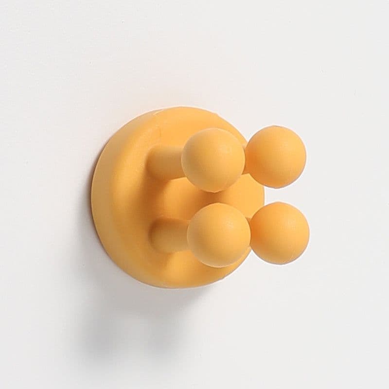 image-Silicone Adhesive Hook, Spring Turmeric, 2kg Capacity