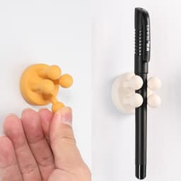 image-Silicone Adhesive Hook, Spring Turmeric, 2kg Capacity