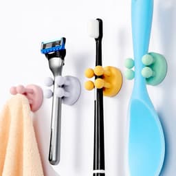 image-Silicone Adhesive Hook, Spring Turmeric, 2kg Capacity