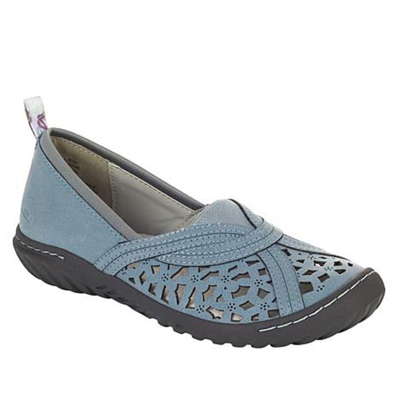 image-Women's Casual Loafers TPR Sole Size 43 Gun Color
