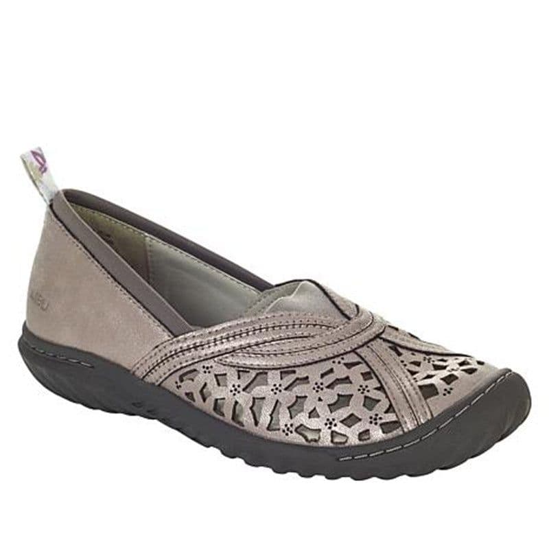 image-Women's Casual Loafers TPR Sole Size 43 Gun Color