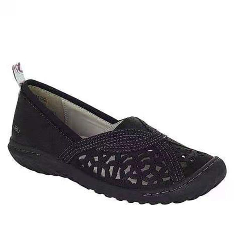 image-Women's Casual Loafers TPR Sole Size 43 Gun Color