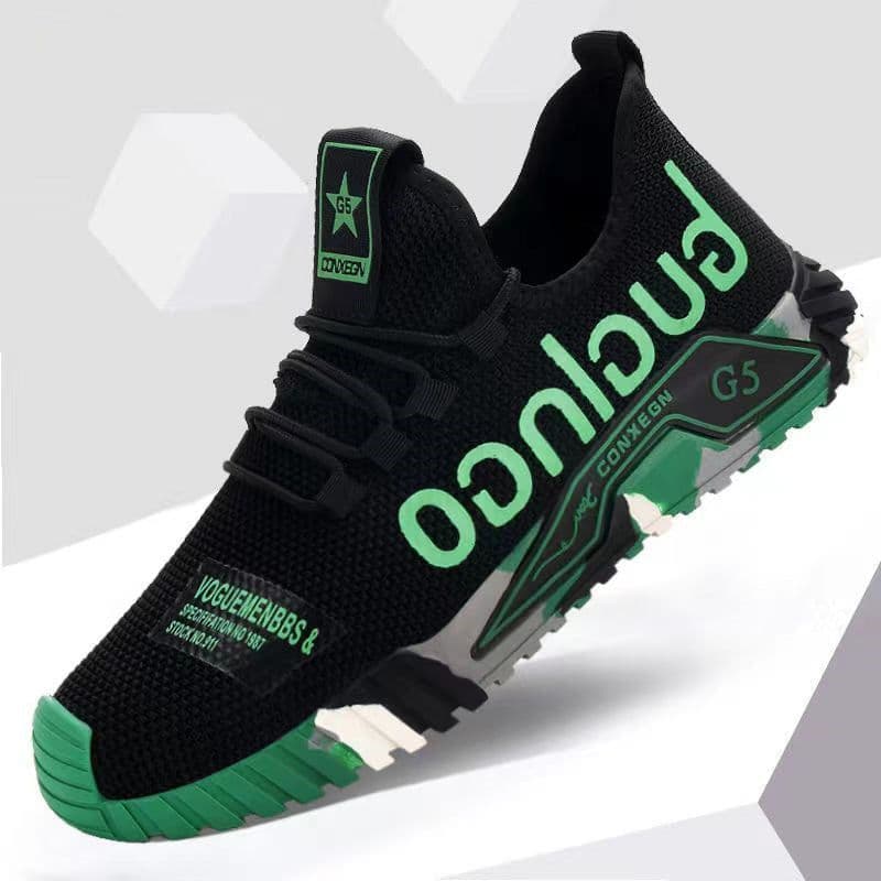 image-Men's Sports Casual Shoes Mesh Green Size 44
