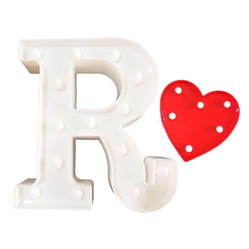 image-LED Letter Lamp String Lights, Warm White