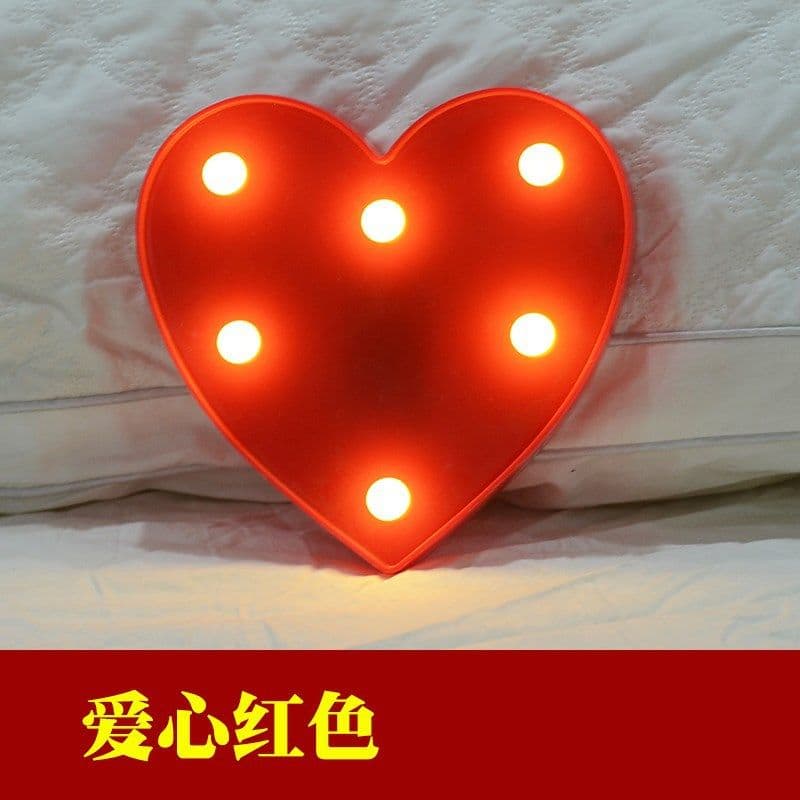image-LED Letter Lamp String Lights, Warm White