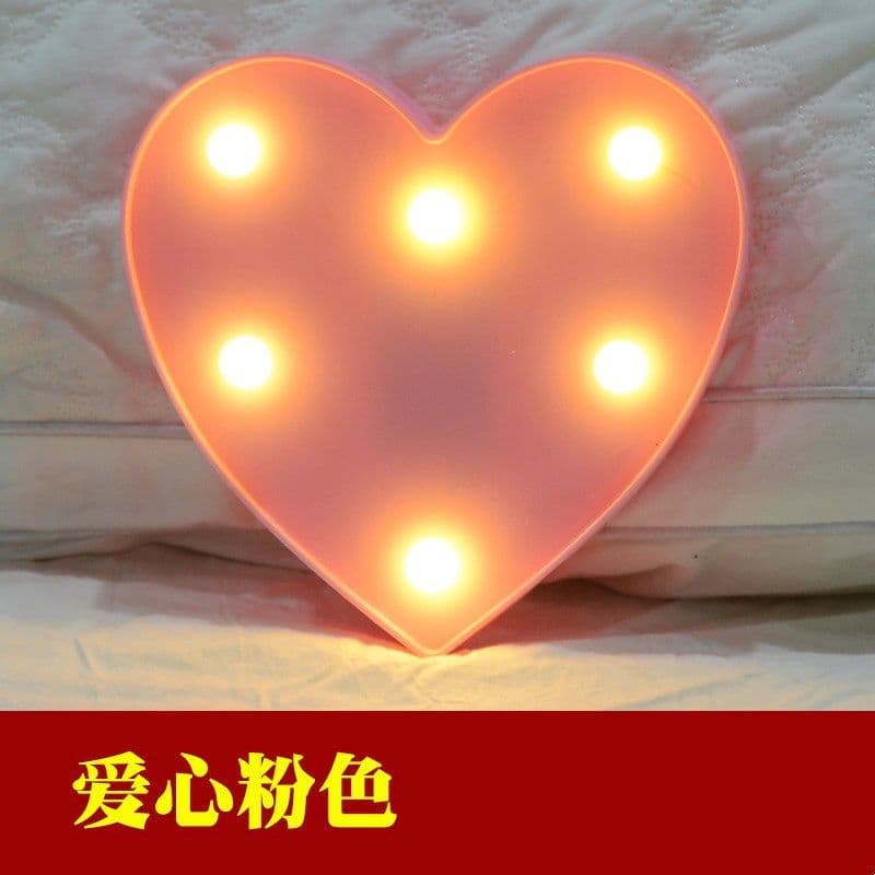 image-LED Letter Lamp String Lights, Warm White