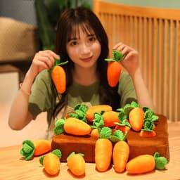 image-Pet Bite Radish Field Plush Doll