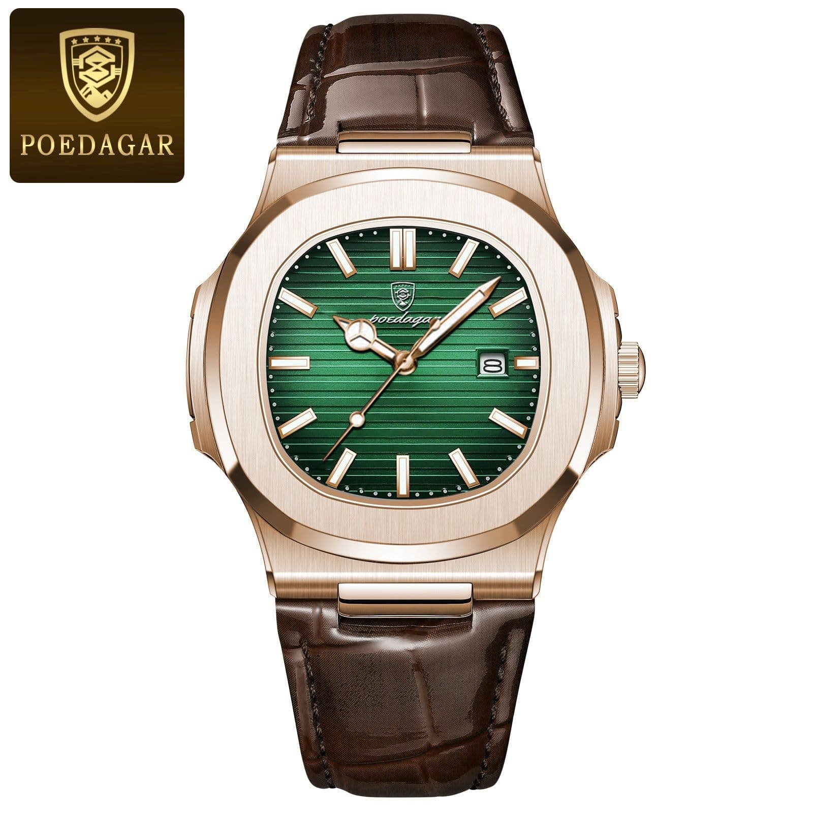 image-Poedagar P613 Men's Quartz Watch 41mm
