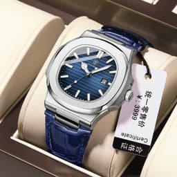 image-Poedagar P613 Men's Quartz Watch 41mm