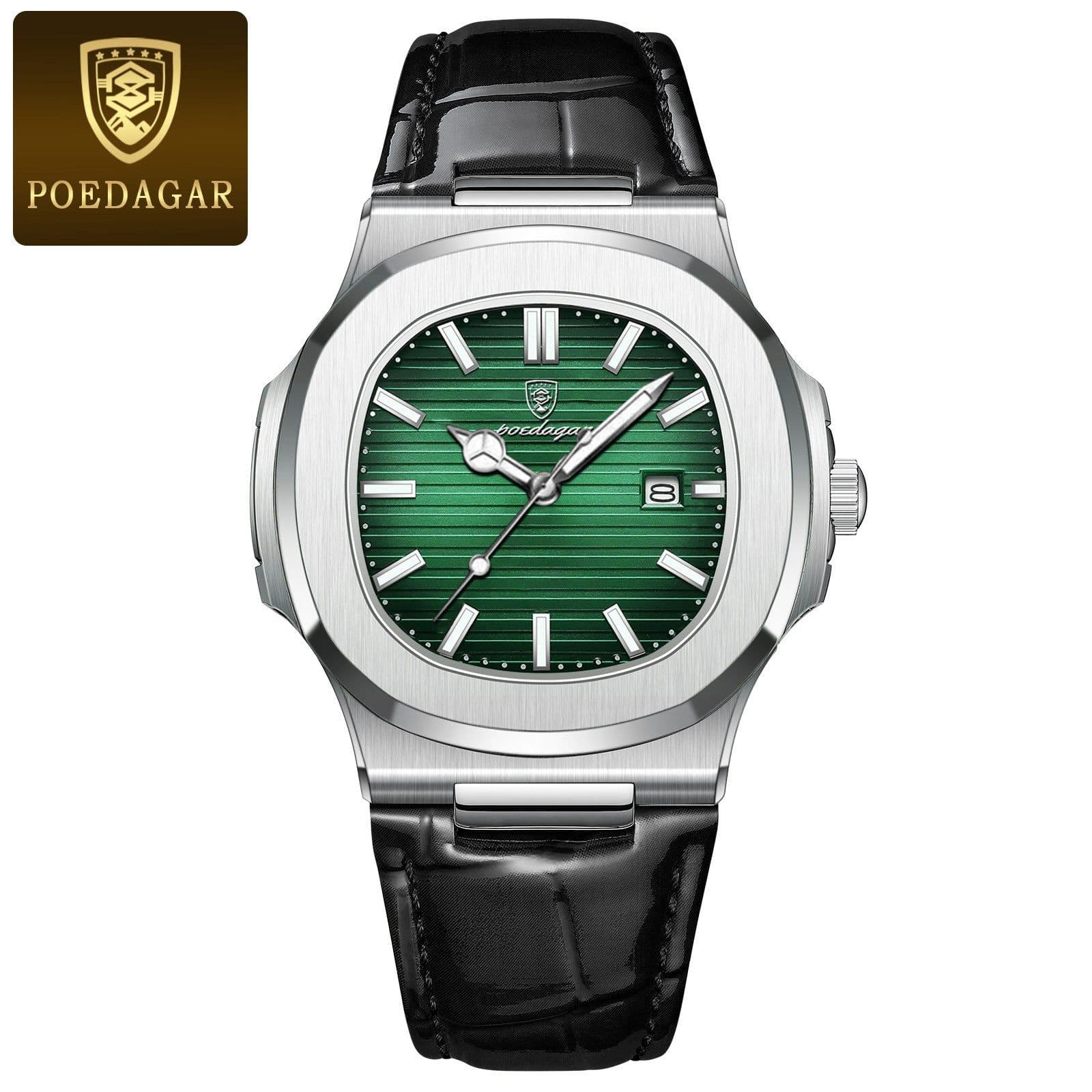 image-Poedagar P613 Men's Quartz Watch 41mm