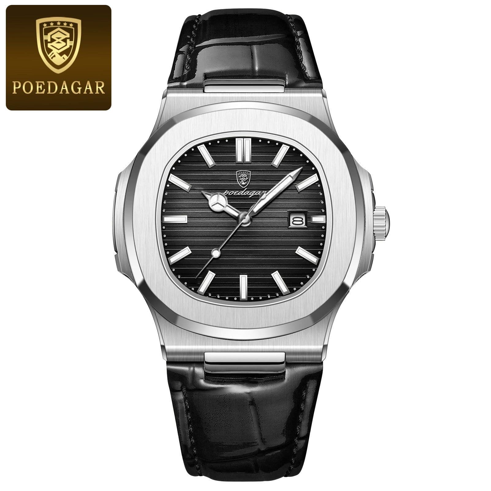 image-Poedagar P613 Men's Quartz Watch 41mm
