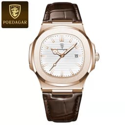 image-Poedagar P613 Men's Quartz Watch 41mm
