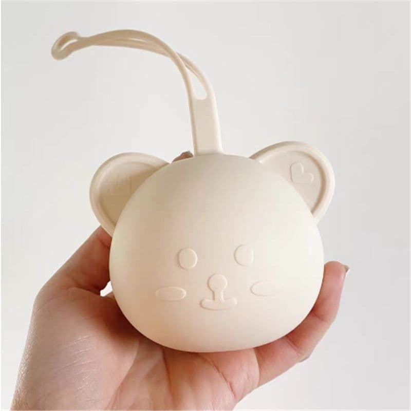 image-Baby Pacifier Storage Box, Silicone, 0-3 Years