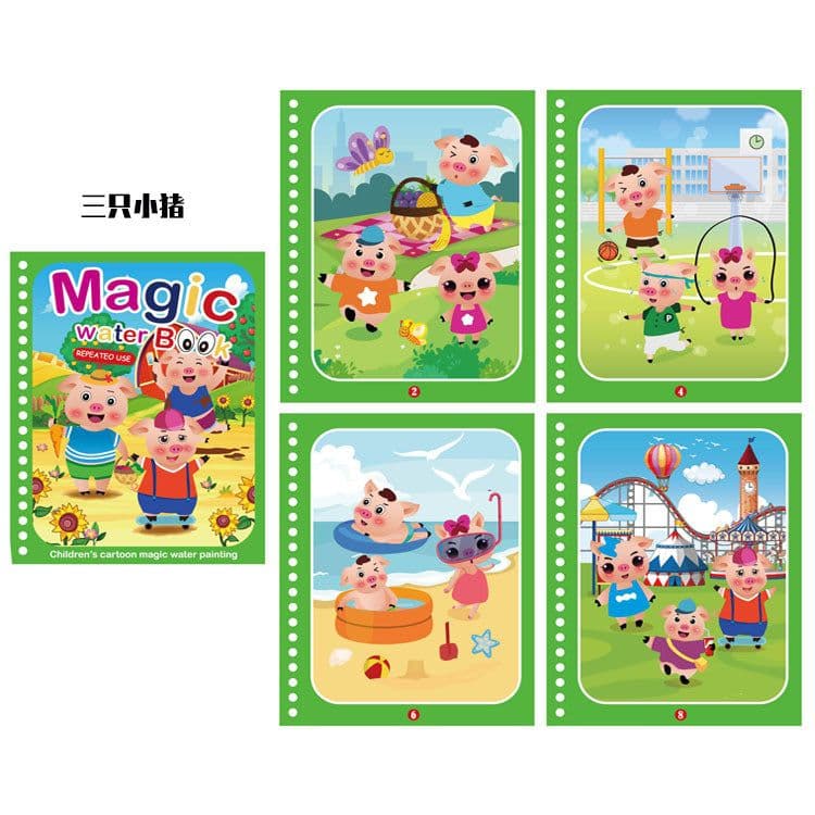image-Children's Magic Water Painting Book