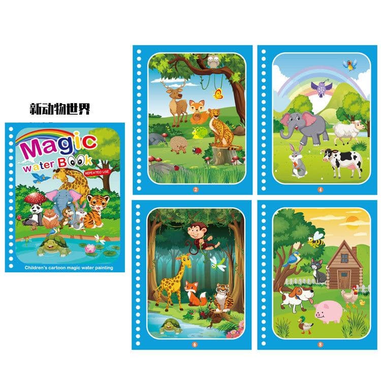 image-Children's Magic Water Painting Book