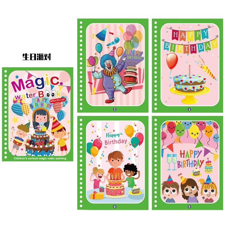 image-Children's Magic Water Painting Book