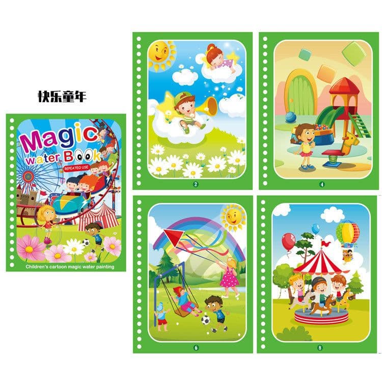 image-Children's Magic Water Painting Book