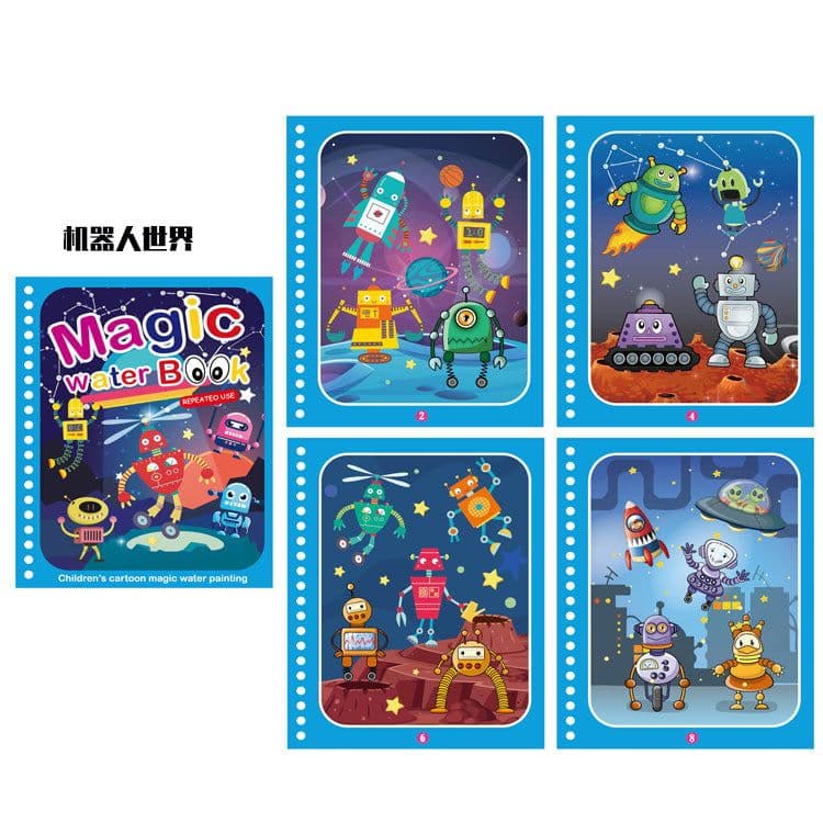 image-Children's Magic Water Painting Book
