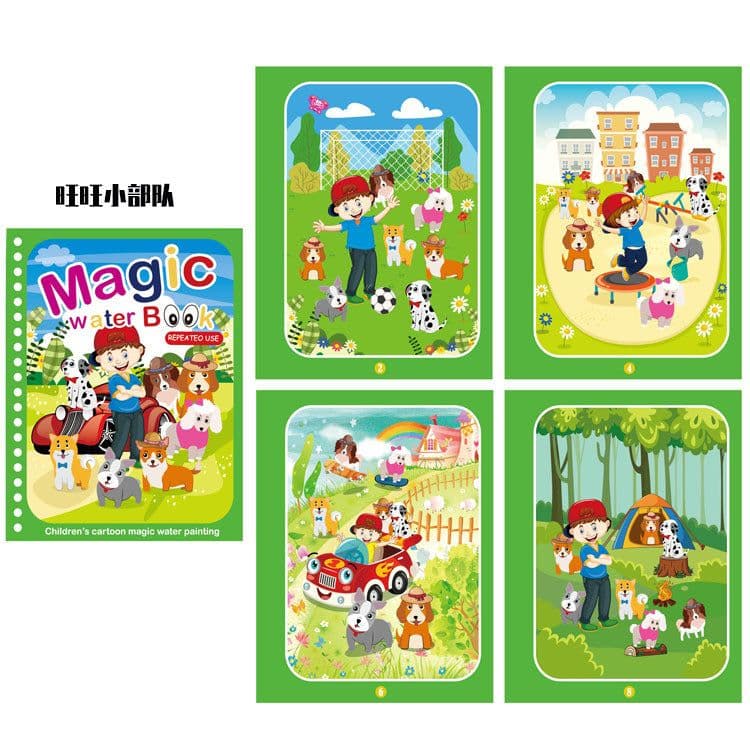 image-Children's Magic Water Painting Book