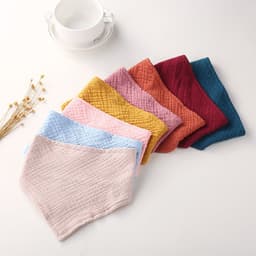 image-Baby Cotton Gauze Triangle Bib