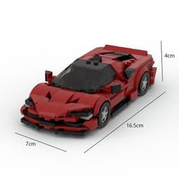 image-MOC Ferrari SF90 Sports Car Building Block Set