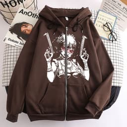 image-Printed Hooded Sweater Women Deep Purple Oversized